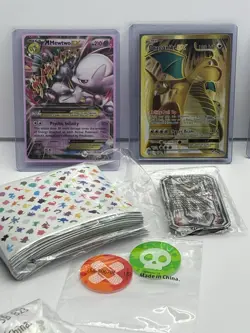 Pokemon Cards And Accessories Lot Pikachu Charizard Mewtwo Dragonite EX - Image 2