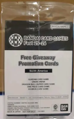 SEALED TCG Bandai Card Games Fest 25-26 Promo PACK-Gundam, OP, Digimon, UA, &DBS - Image 2