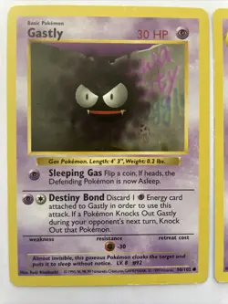 Lot Of 2 SHADOWLESS Gastly & Haunter 1999 Base Set VINTAGE Pokemon TCG Cards NM - Image 2