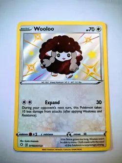 Wooloo #SV103/SV122 - Pokemon Shining Fates SWSH Shiny Rare Card - NM - Image 1