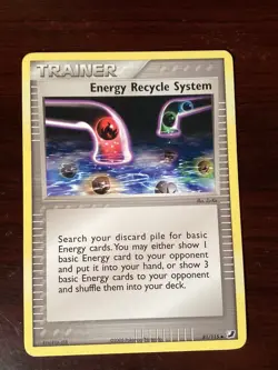 Pokemon EX Unseen Forces 81/115 Card - Energy Recycle System - Image 1