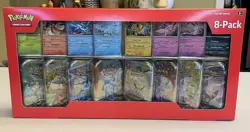 Pokemon TCG Prismatic Evolutions Costco 8 Mini-Tin Bundle w/ Promo Cards SEALED - Image 1