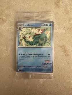 Pokemon TCG: Feraligatr | 213 Illustration Contest 2024 | Promo Card | SEALED - Image 1