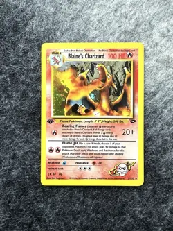 Pokemon TCG Blaine's Charizard Gym Challenge Holo Card 2/132 1st Edition Rare - Image 1