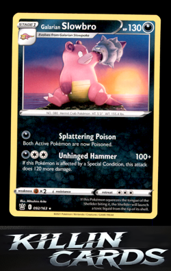Galarian Slowbro 092/163 Rare SWSH05: Battle Styles Pokemon Card NM - Image 1