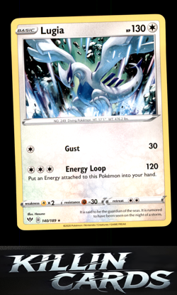 Lugia 140/189 Pokemon Rare SWSH03: Darkness Ablaze Card NM - Image 1