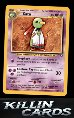 Xatu 52/75 Uncommon Neo Discovery Pokemon Card LP - Image 1