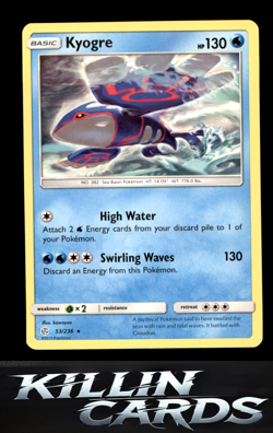 Kyogre 53/160 Rare XY - Primal Clash Pokemon Card NM - Image 1