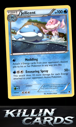 Jellicent 21/119 Pokemon Rare XY - Phantom Forces Card NM - Image 1