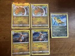 Lot Of 5 Dragonite Holo Pokemon Cards Great Condition - Image 1
