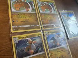 Lot Of 5 Dragonite Holo Pokemon Cards Great Condition - Image 2