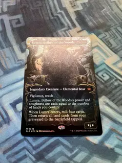MTG Borderless Raised Foil Lumra, Bellow of the Woods NM Unplayed Bloomburrow - Image 2