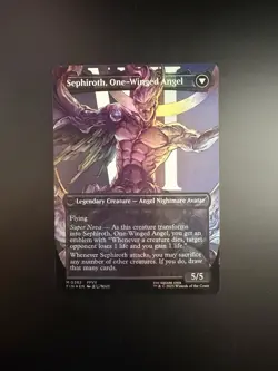 MTG Final Fantasy English Sephiroth, Fabled Soldier Borderless 0382 Foil - Image 2
