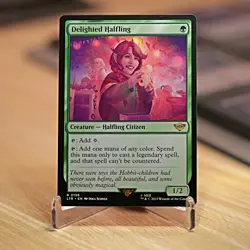 Delighted Halfling R Regular #158 | LTR The Lord of the Rings | MTG - Image 1