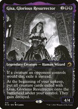 Gisa, Glorious Resurrector Showcase #314 | MID Innistrad: Midnight Hunt | MTG - Image 1