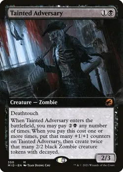 Tainted Adversary Extended Art #350 | MID Innistrad: Midnight Hunt | MTG - Image 1