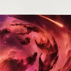 Official Theros Red Mana Playmat Celestal Mountain MTG Magic Deskmat Rare - Image 3