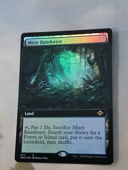 Misty Rainforest MTG Borderless Foil MH2, NM - Image 1
