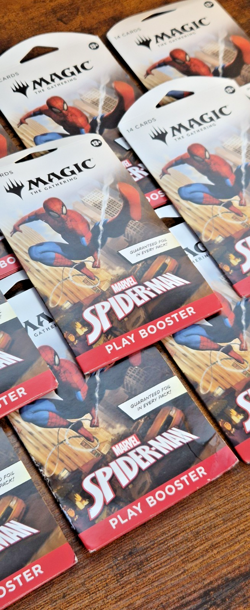 LOT of 11 Sleeved Play Boosters - Magic the Gathering Spider-Man Marvel 171989 - Image 2
