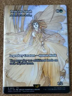 MTG Final Fantasy Princess Sarah Azusa Lost but Seeking Full Art Pack Fresh - Image 3