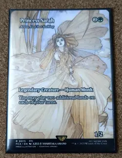 MTG Final Fantasy Princess Sarah Azusa Lost but Seeking Full Art Pack Fresh - Image 5