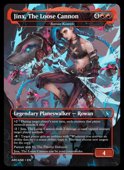 MTG - Rowan Kenrith Alternative Art - Jinx Arcane - S30 Cardstock - Image 1