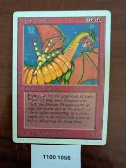 1993 Magic the Gathering Unlimited Shivan Dragon - Unplayed and MINT - Image 1