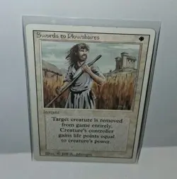 Swords to Plowshares - Revised Edition - 1994 MTG WOTC - Regular Rare - Magic LP - Image 1