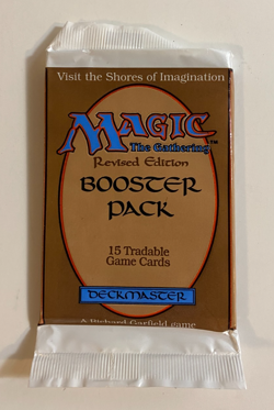 MTG - Revised Booster Pack - Magic the Gathering, Factory Sealed 1994 - Image 1