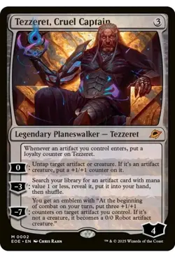 1x MTG Tezzeret, Cruel Captain - EOE Mythic! NM Mint! Ships Fast! - Image 1