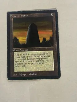 MTG Basalt Monolith Beta Magic the Gathering - Image 1