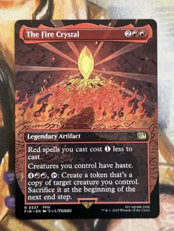 The Fire Crystal (Regular) Borderless MTG Final Fantasy English - NM 🔥 - Image 1