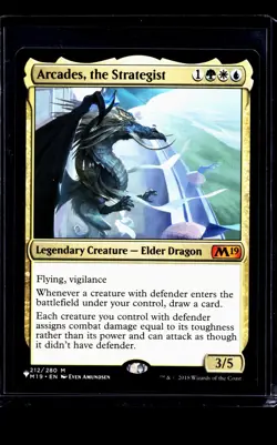 MTG Magic the Gathering LIST The List Reprint #212 Arcades the Strategist - Image 1