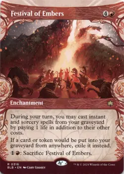 Festival of Embers (Showcase) Bloomburrow - Magic MTG NM - Image 1