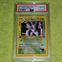 2000 Pokemon Gym Challenge Holo 1st Edition #7 Giovanni's Nidoking USA PSA 10 - Image 1