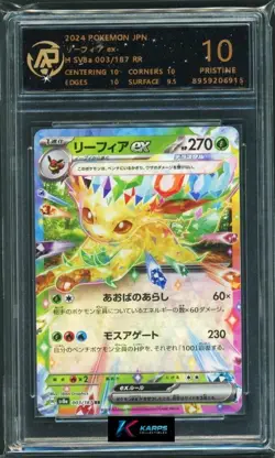 Pokemon RPA 10 Leafeon Ex #003/187 SV8a RR 2024 Japanese - Image 1