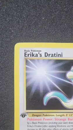 Erika's Dratini 42/132 Gym Heroes 1st Edition Lightly Played Vintage Pokemon - Image 3