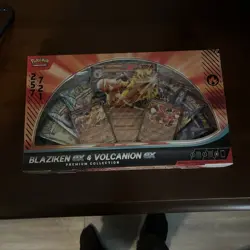 Pokemon TCG: Blaziken ex & Volcanion ex Premium Collection - 2025 Amazon Holiday - Image 1