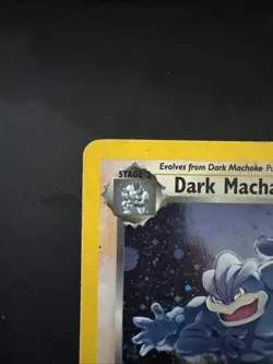 2000 Pokemon TCG Team Rocket Dark Machamp Holo Rare 10/82 WOTC Vintage - Image 2