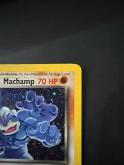 2000 Pokemon TCG Team Rocket Dark Machamp Holo Rare 10/82 WOTC Vintage - Image 3