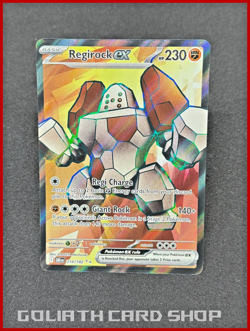 Regirock ex 214/182 Ultra Rare - Sv10: Destined Rivals Pokemon TCG - NM - Image 1