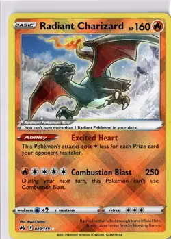 Pokemon Crown Zenith #020/159 Radiant Charizard - Image 1