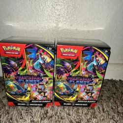 2x Pokemon Phantasmal Flames Booster Bundle - 12 Packs - Factory Sealed IN-HAND - Image 1