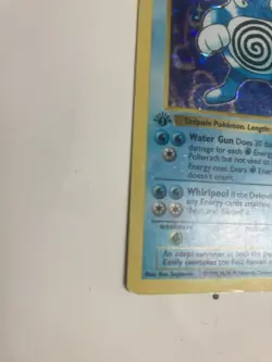 Pokemon Poliwrath 13/102 Base Set (Shadowless) -1st Edition Holo MP - Image 5