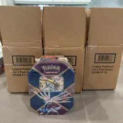 2016 Pokemon XY Fates Collide Shiny Kalos Xerneas EX Factory Sealed Tin - Image 5