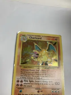 Pokemon TCG Charizard 4/102 Base Set Holo Rare Unlimited Damaged - Image 3