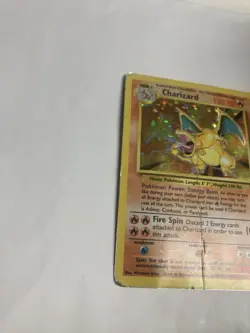 Pokemon TCG Charizard 4/102 Base Set Holo Rare Unlimited Damaged - Image 5