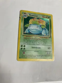 Pokemon TCG Venusaur Base Set Unlimited 15/102 Holo Rare Damaged - Image 2