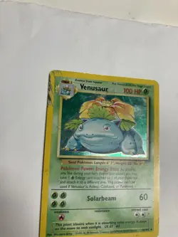 Pokemon TCG Venusaur Base Set Unlimited 15/102 Holo Rare Damaged - Image 3