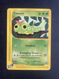Pokemon TCG Caterpie Expedition Base Set 96/165 Regular Common - LP - Image 1
